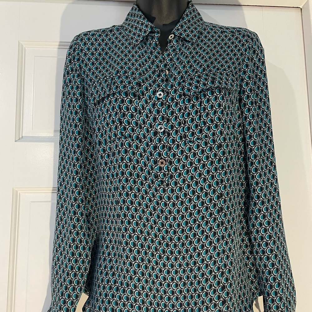 WHBM-Silk Blouse Size 4